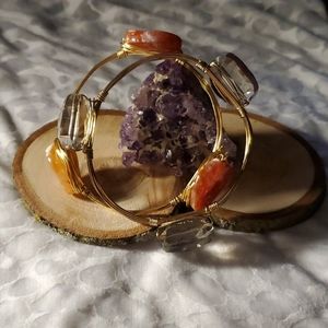 Wire Wrap Stone Bracelets
